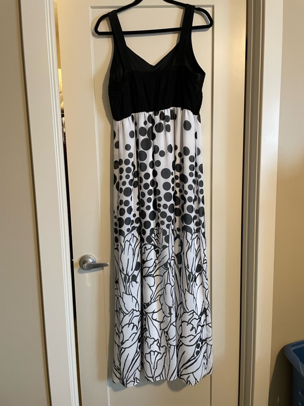 Ricki's Black and White Polka Dot & Floral Maxi Dress - Picture 2 of 3